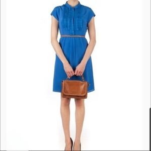 NWT TED BAKER Size 3 Cobalt Blue Gusadi Silk Dress